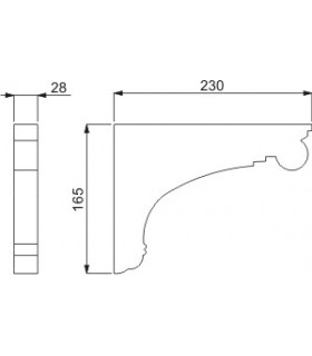 Support d'étagère série CASP.33 technique