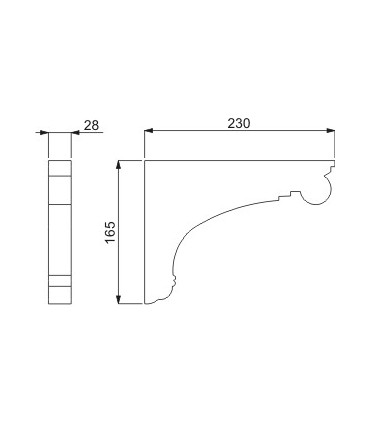Support d'étagère série CASP.33 technique