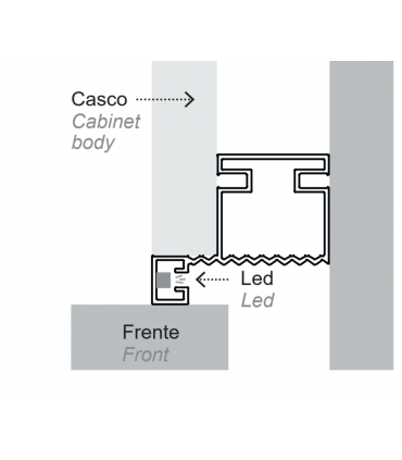Profil de connexion vertical Gola NIMES 759V1 par SC herrajes