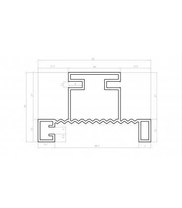 Profil de connexion vertical Gola Atlas 759V2 par SC herrajes