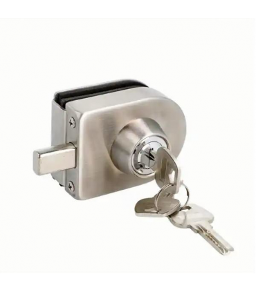 Serrure cavalier sans encoche pour porte en verre