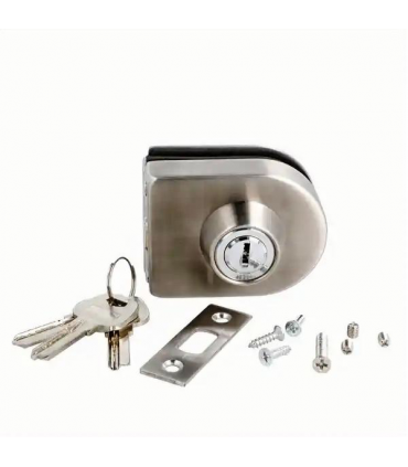 Serrure cavalier sans encoche pour porte en verre