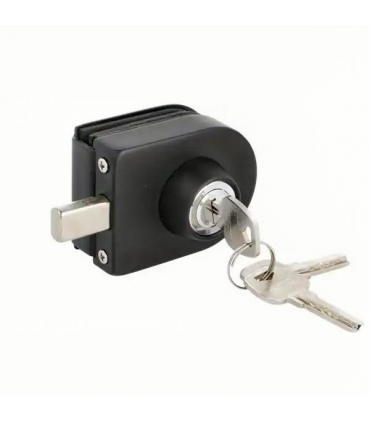 Serrure cavalier sans encoche pour porte en verre