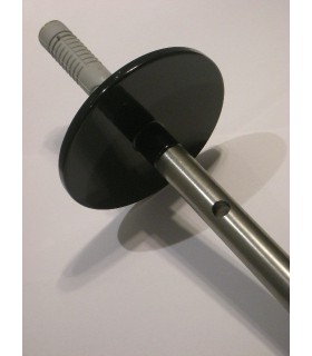 Support invisible base Ø 80 noire