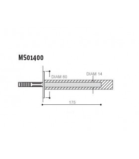 Support invisible base Ø 80 mm technique
