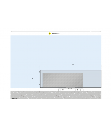 Kit pivot hydraulique W360 GLASS SYSTEM pour porte en verre ouverture 360°