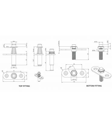Charnière pivot avec doigt rétractable
