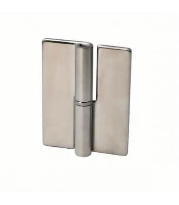 Charnière en inox montage verre sur verre à coller