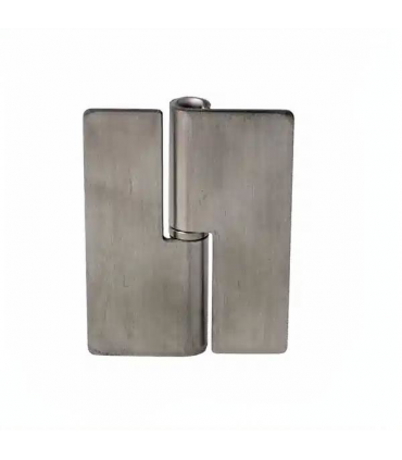 Charnière en inox montage verre sur verre à coller