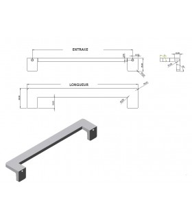 Poignée série Rounded technique