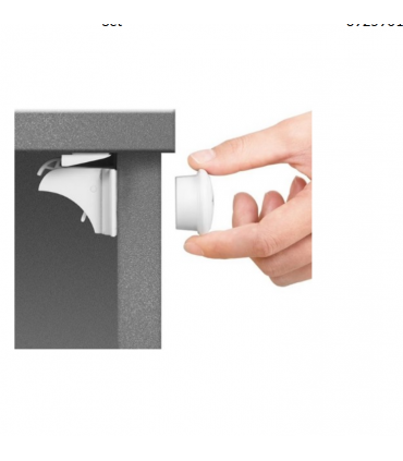 Set de 4 serrures magnétiques pour porte de placard ou tiroir