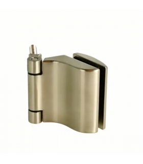 Charnière de sauna avec réglage latéral série Elevin pour porte en verre