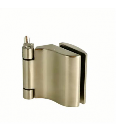 Charnière de sauna avec réglage latéral série Elevin pour porte en verre