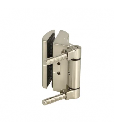 Charnière de sauna avec réglage latéral série Elevin pour porte en verre