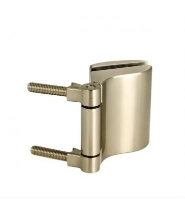 Charnière de sauna avec réglage latéral série Elevin pour porte en verre