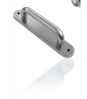 Poignée fixe sur plaque arrondie