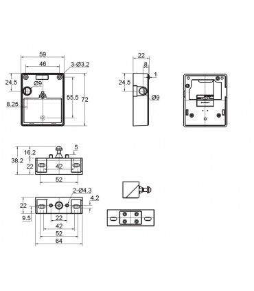 Serrure électronique à verrouillage à distance, ouverture avec télécommande