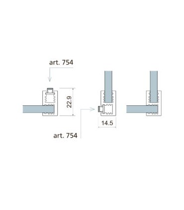 Profil de coin et profil U pour verre épaisseur 6 mm
