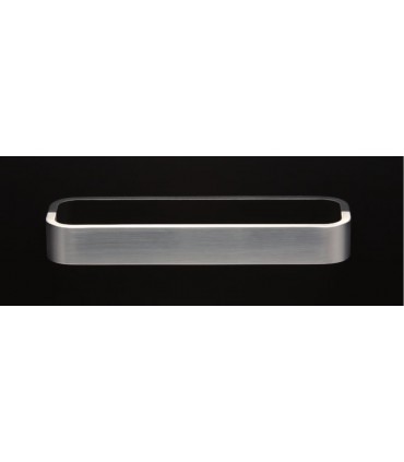 Poignée coudée série Wide nickel satiné
