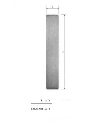 Set de deux poignées série Sly rectangulaires pleines ht 85