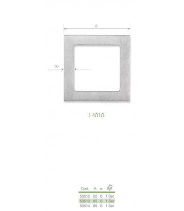 Set de deux poignées série Sly carrées