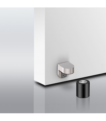 Butée de sol avec insert magnétique sur porte bois