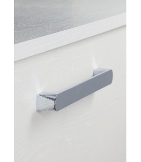 Paire de Toulouse Salle De Bains WC Poignées de Porte-Chrome Poli /& Nickel Satiné-DH3222-NEW