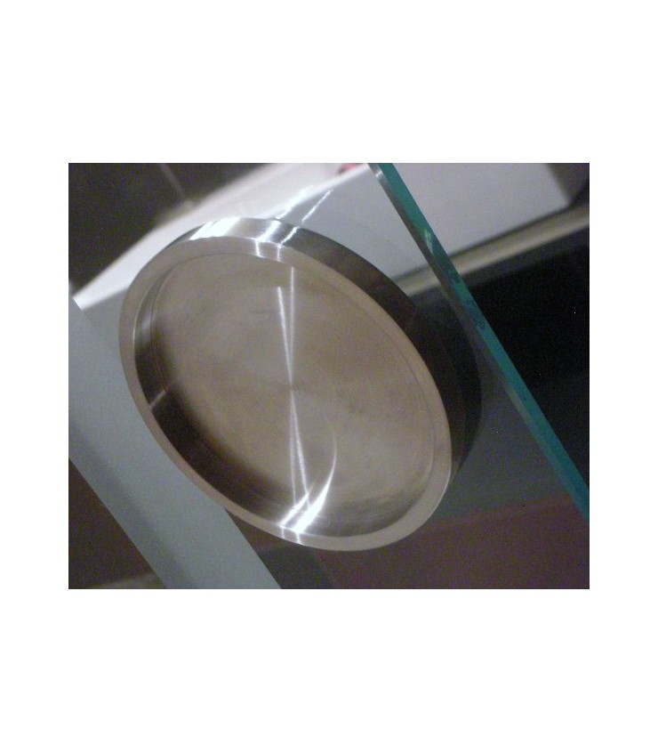 Poignée inox ronde à coller - Equipement pour porte coulissante en ...