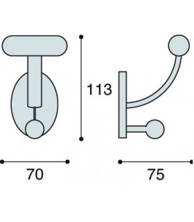 Patère Disa technique