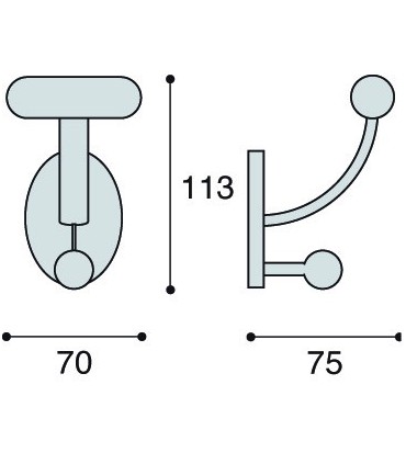 Patère Disa technique