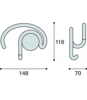 Patère Disa technique