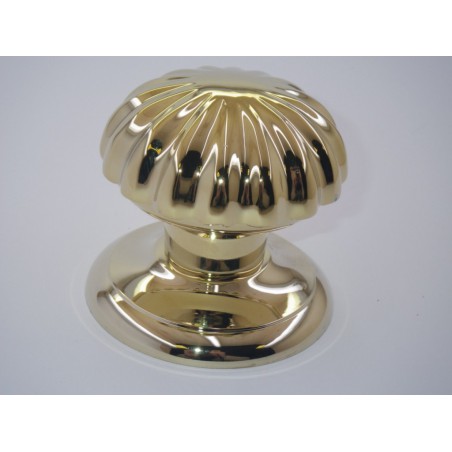 Poignée bouton de porte série Marghétita laiton poli