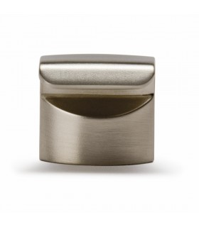 Poignée bouton série Hook nickel satiné