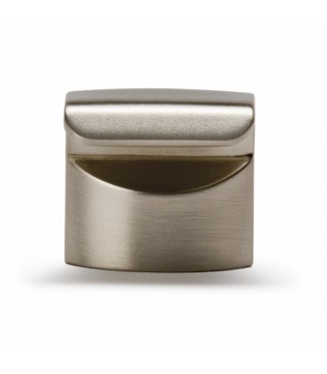 Poignée bouton série Hook nickel satiné