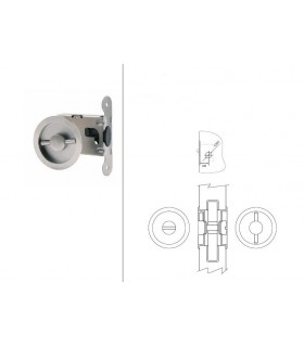 Serrure pour porte coulissante série Did.250 rosace ronde technique