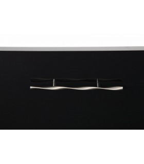 Poignée baton série Twist nickel satiné