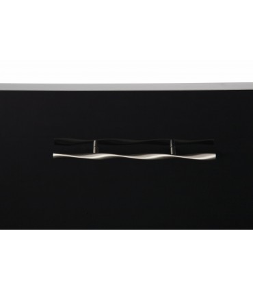 Poignée baton série Twist nickel satiné