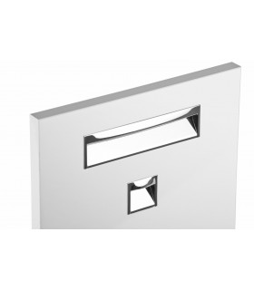 Poignée cuvette série Wave chromé brillant