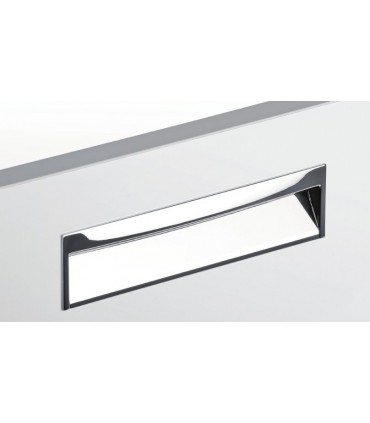 Poignée cuvette série Wave chromé brillant