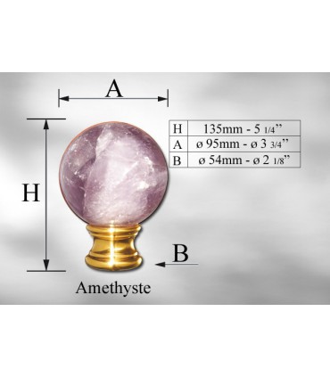 Boule d'escalier AMETHYSTE