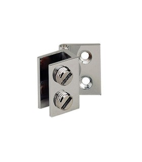 Charnière mur / verre chromé brillant Charnière mur / verre chromé brillant