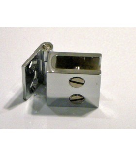 Charnière mur / verre chromé brillant Charnière mur / verre chromé brillant