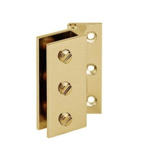 Charnière mur / verre laiton poli brillant Charnière mur / verre laiton poli brillant