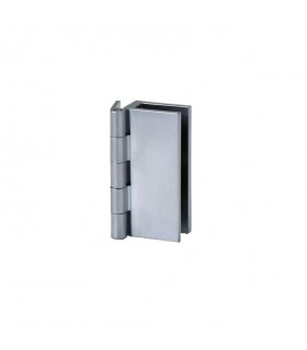 Charnière mur / verre chromé mat Charnière mur / verre chromé mat