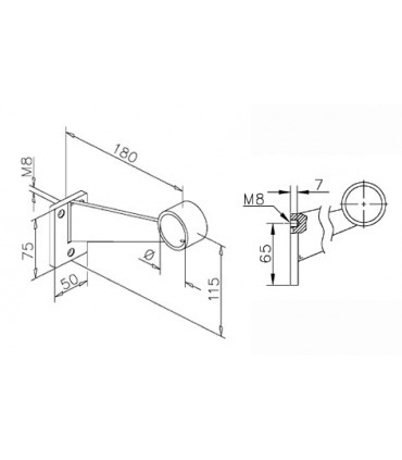 Support repose pieds série 109 technique
