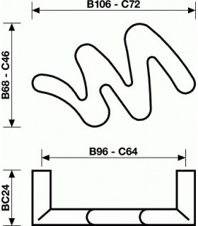 Poignée série Zig zag technique