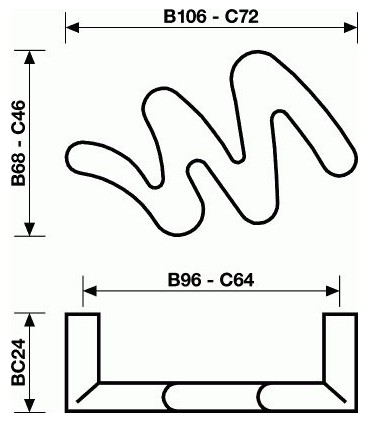 Poignée série Zig zag technique