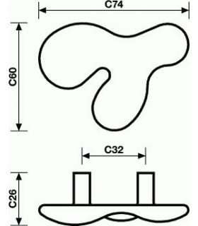 Poignée série Flower technique