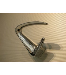 Patère delta argent mat