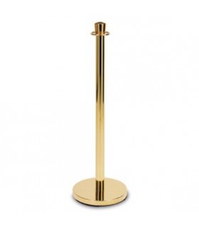 Poteau en laiton avec tête conique et embase plate Poteau en laiton avec tête conique et embase plate